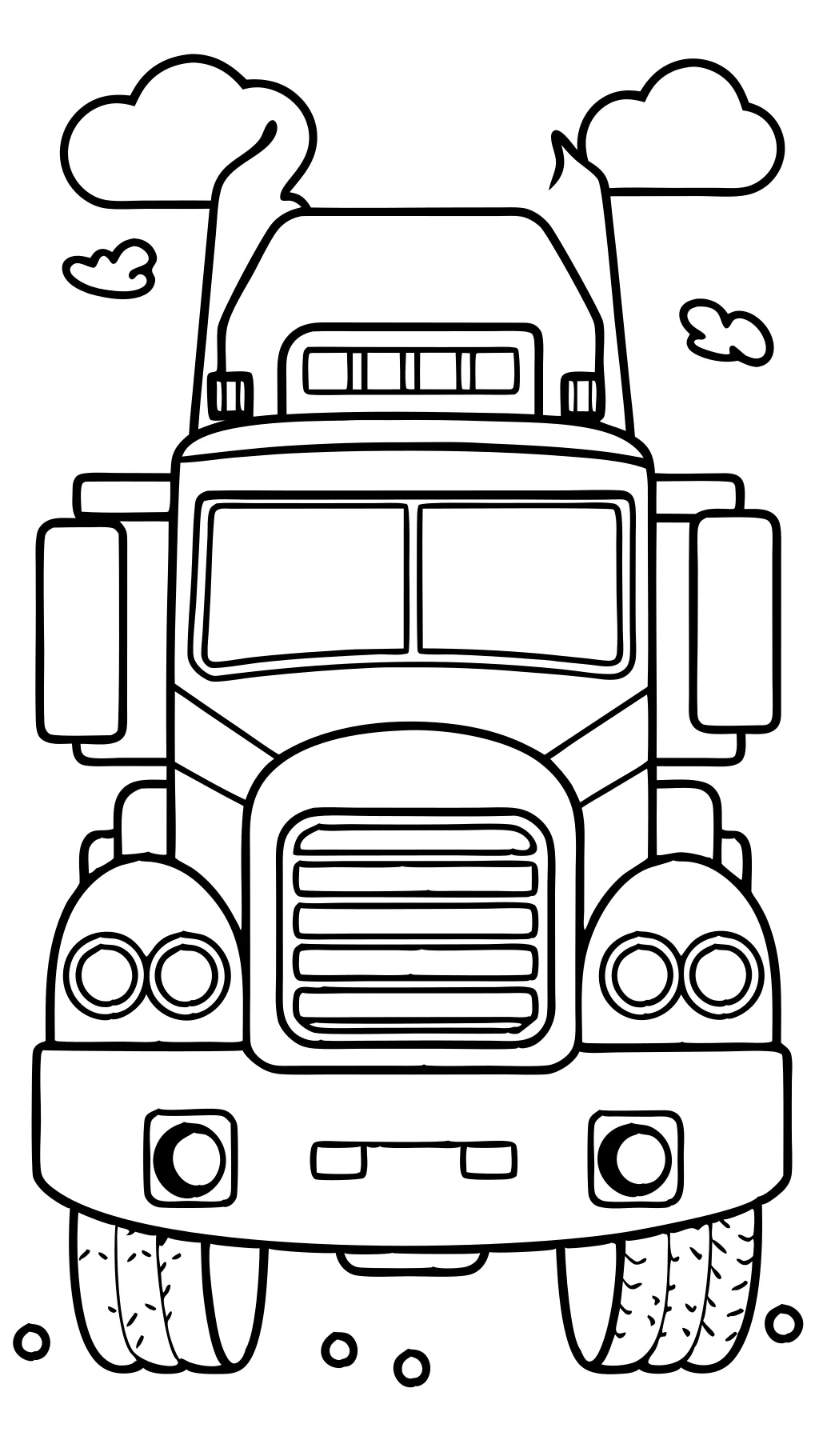 free printable truck coloring pages